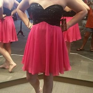 Both homecoming dresses