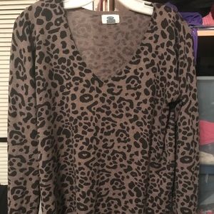 Leopard print sweater