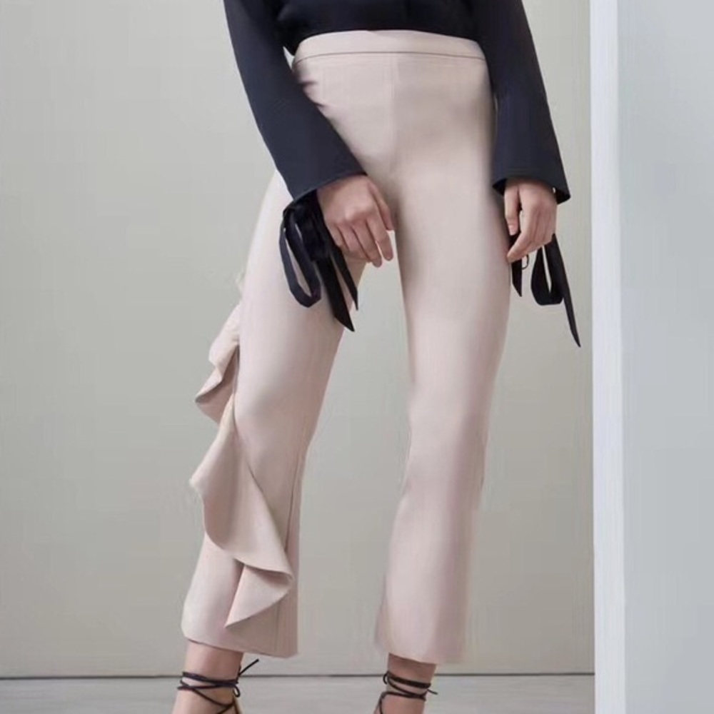 C/MEO Collective Replay Ruffle Pants In Blush
