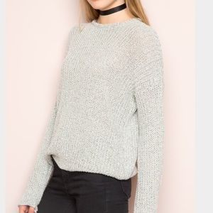 Speckled Gray Brandy Melville Sweater