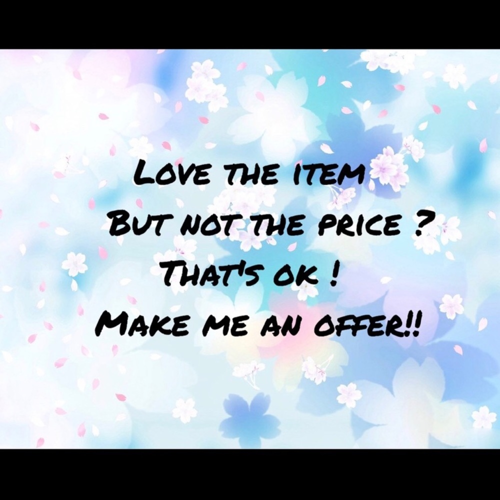Every price is negotiable!!