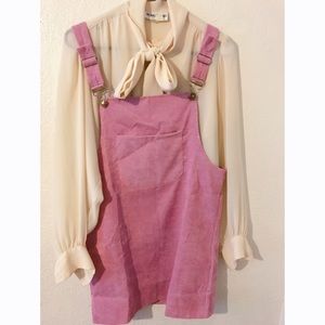 Pink Overall Dress