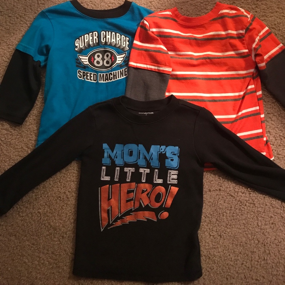 3 boys long sleeve shirts size3T
