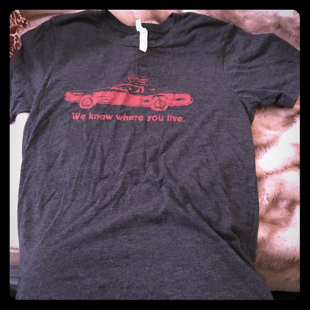 Limited edition Austin's pizza delivery shirt