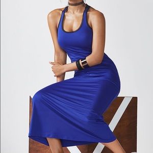 Fabletics Mosa Maxi Dress blue tank sleeveless