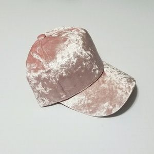 Blush Crushed Velvet Cap Blush Crushed Velvet Cap