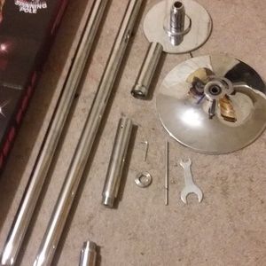 Dancer spinning pole