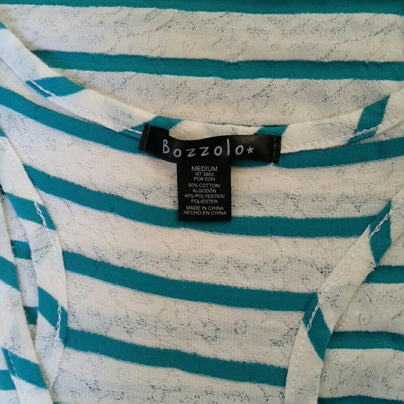 Striped sheer lace racerback tank top - Picture 6 of 6