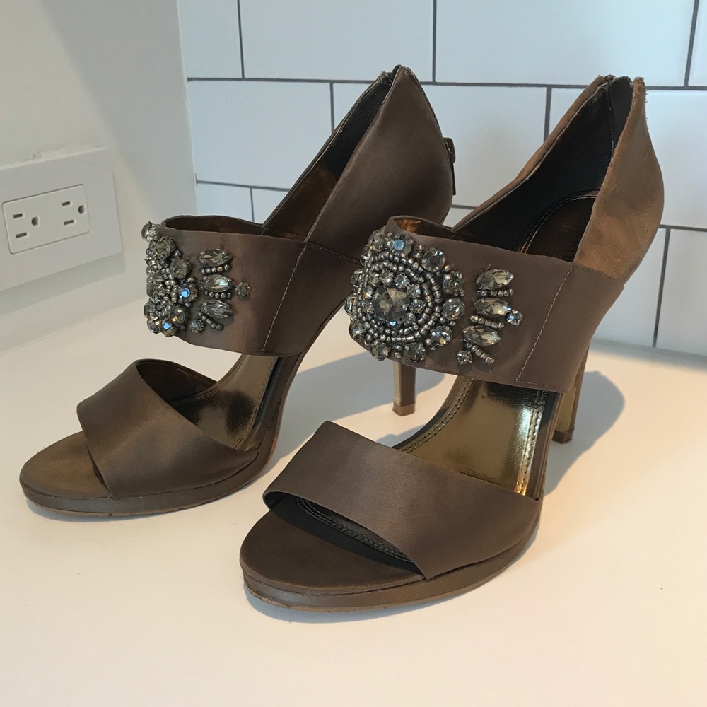Embellished Strap Heels