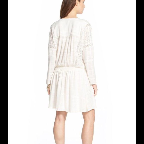 NWT Free People Ivory Nomad Peasant Dress - Picture 4 of 7