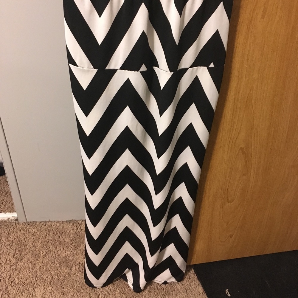 Chevron Maxi Skirt