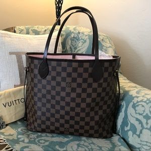 Louis Vuitton Neverfull mm Rose ballerine
