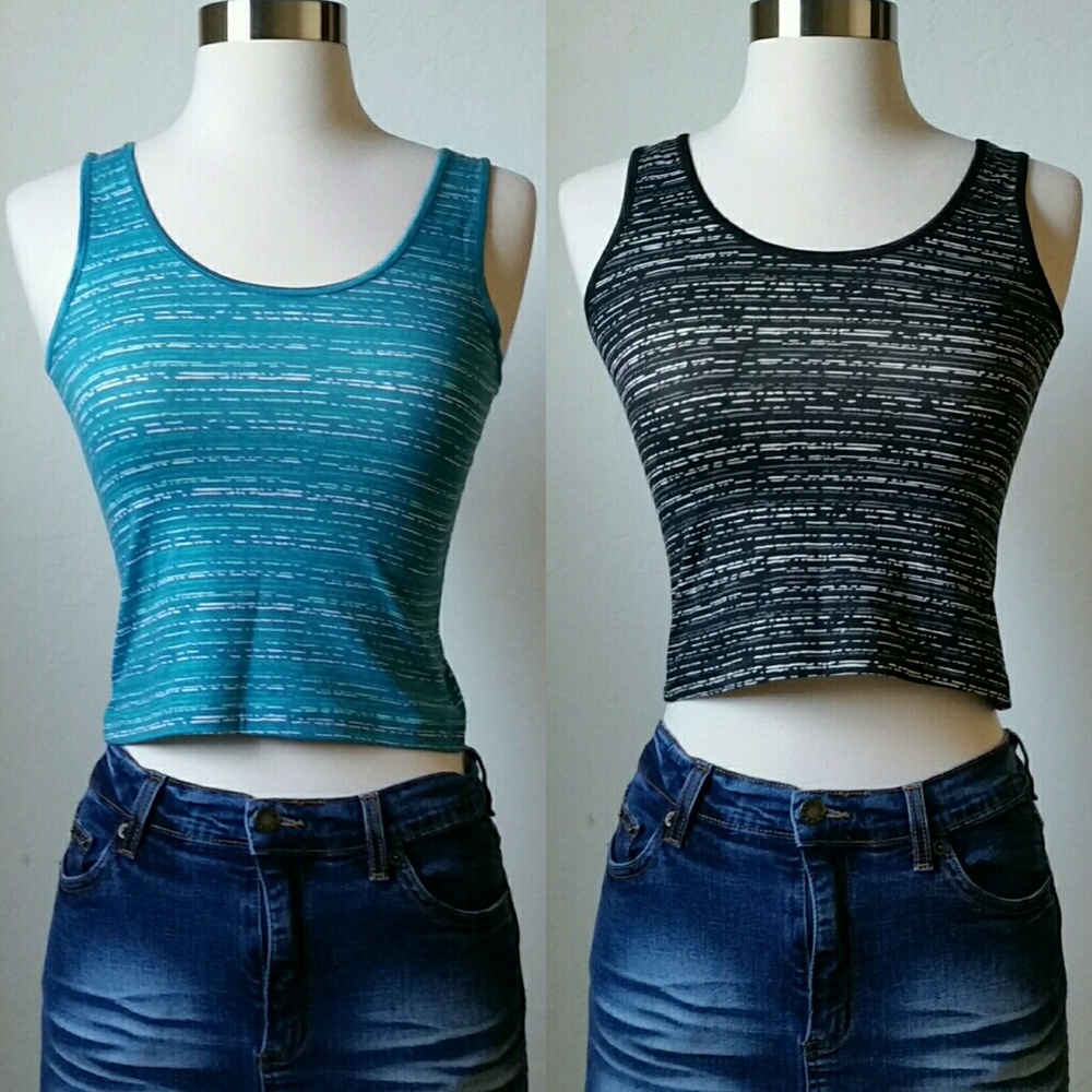 2 for 1 spandex crop tops