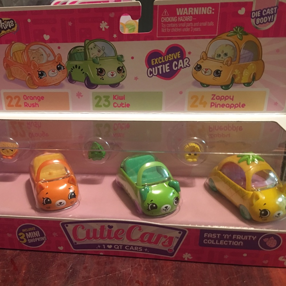 Shopkins cutie cars #22-23-24