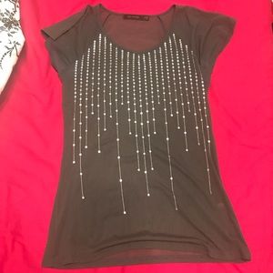 Gray blouse