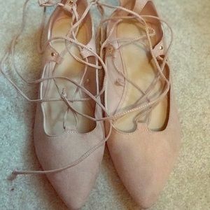Lace up flats Lace up flats