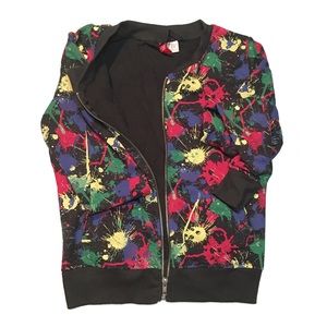 {H&M} Paint Splatter Bomber Jacket {H&M} Paint Splatter Bomber Jacket