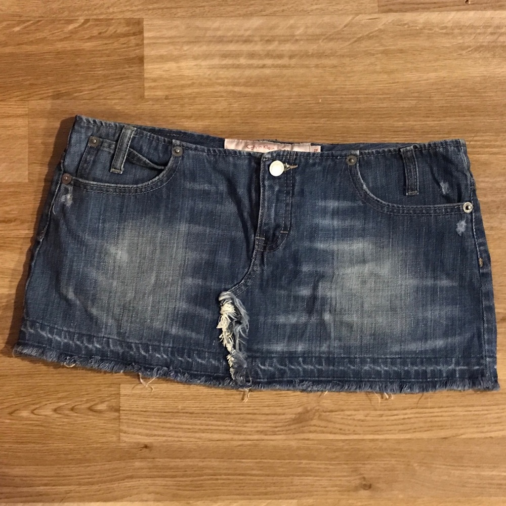 Calvin Klein Denim Mini Skirt