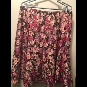 Purple and pink floral skirt Purple and pink floral skirt