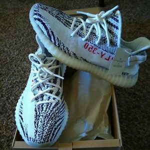 New authentic zebra Yeezy boost 350 v2