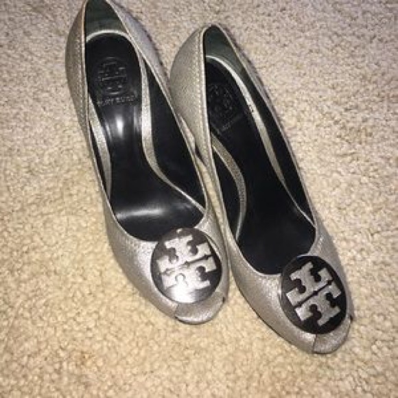 Tory Burch Shoes - ISO TORY BURCH SALIY WEDGES IN SILVER