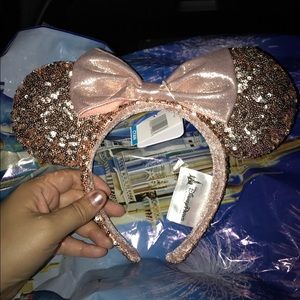 Official Rose Gold Disneyland Minnie Ears