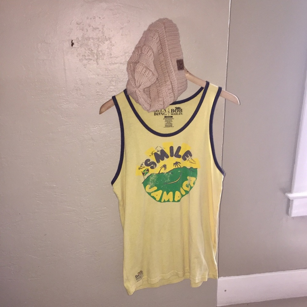 Bob Marley Jamaica Smile Tank- Yellow