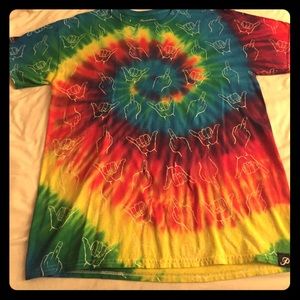 Primitive shirt tie dye