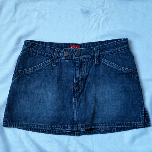 Mini denim skort - Picture 2 of 5