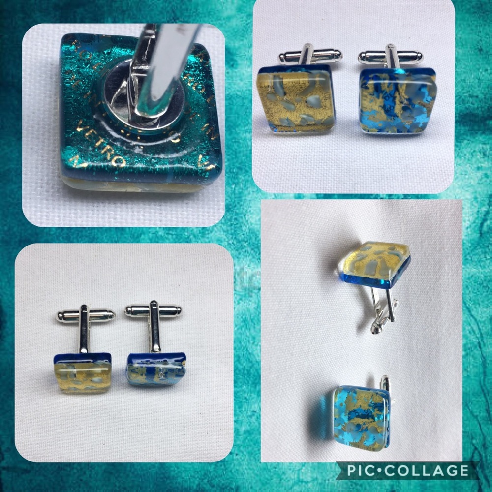 Bel Vetro cuff links