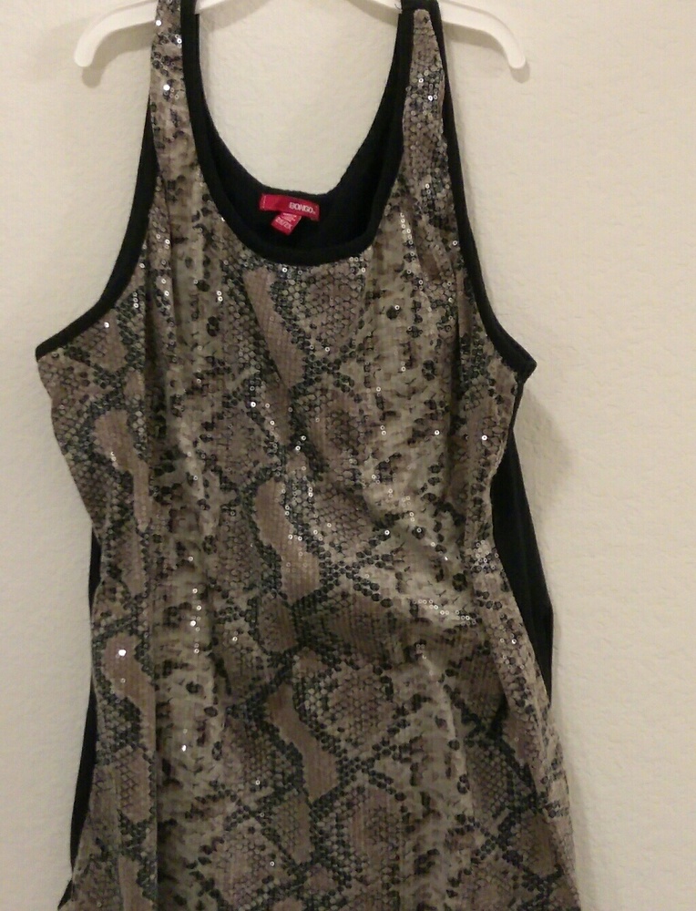 Sequined tank top