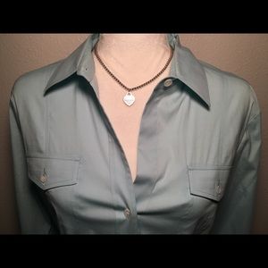 Theory luxurious stretch cotton-blend shirt Theory luxurious stretch cotton-blend shirt