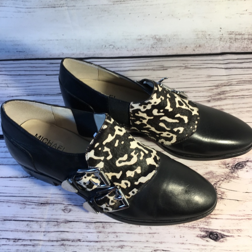 Michael Kors ‘Saylor’ Leather Buckle Loafers