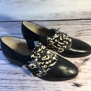 Michael Kors ‘Saylor’ Leather Buckle Loafers