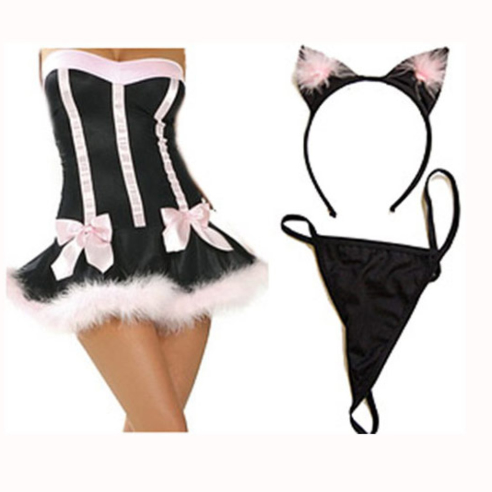 3pcs cute sexy cat Valentine’s Day Halloween costume