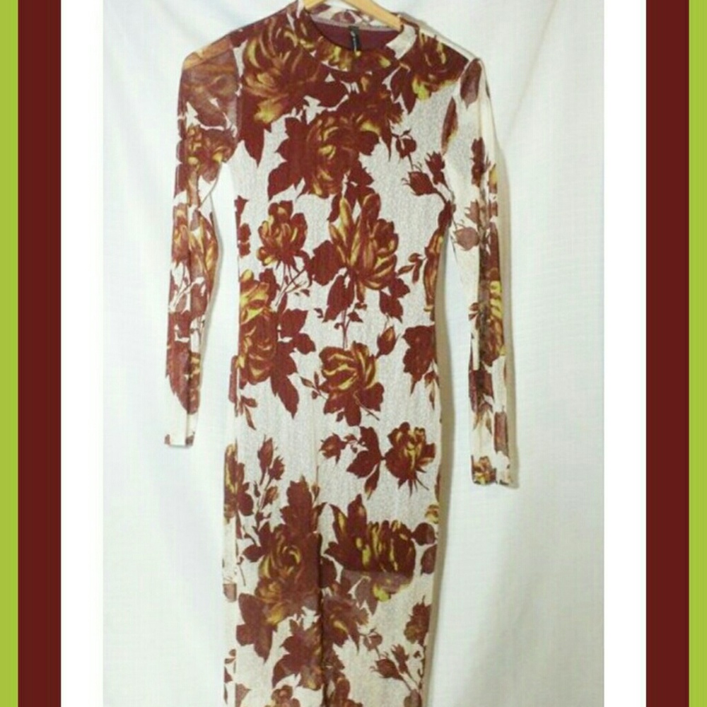 New sheer midi dress
