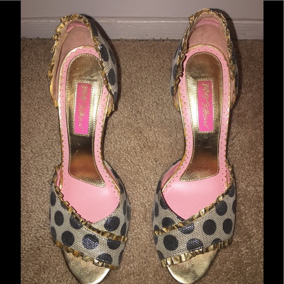 Betsey Johnson Open Toe Heels - Picture 1 of 7