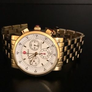 Gold Chain Link Michele Watch
