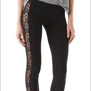 Lace cotton leggings