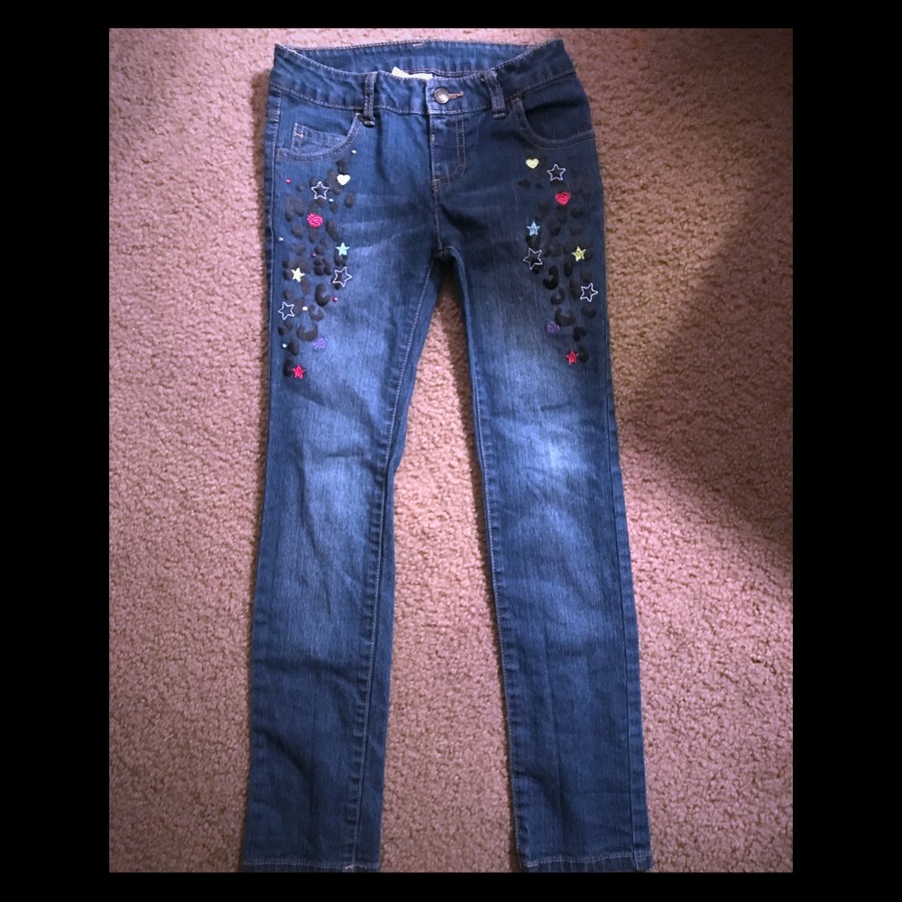 Girls jean pants size 8.