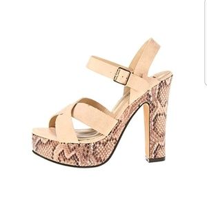 Luichiny Platform Wedge Heels Sandals