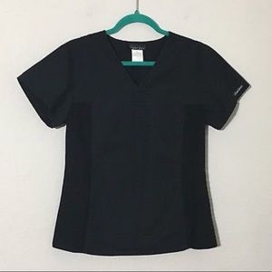 Cherokee Scrub Top Fitted Black 2874 Sz S Cherokee Scrub Top Fitted Black 2874 Sz S