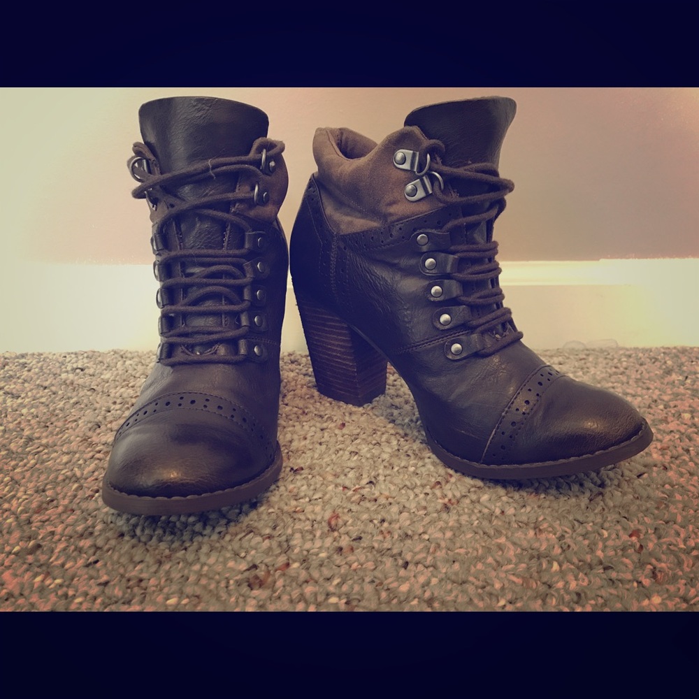 Not rated brown ankle boots