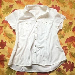 White Button Up Top White Button Up Top