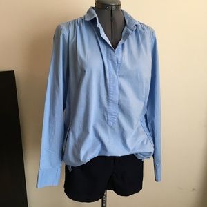 J Crew tunic length popover shirt J Crew tunic length popover shirt