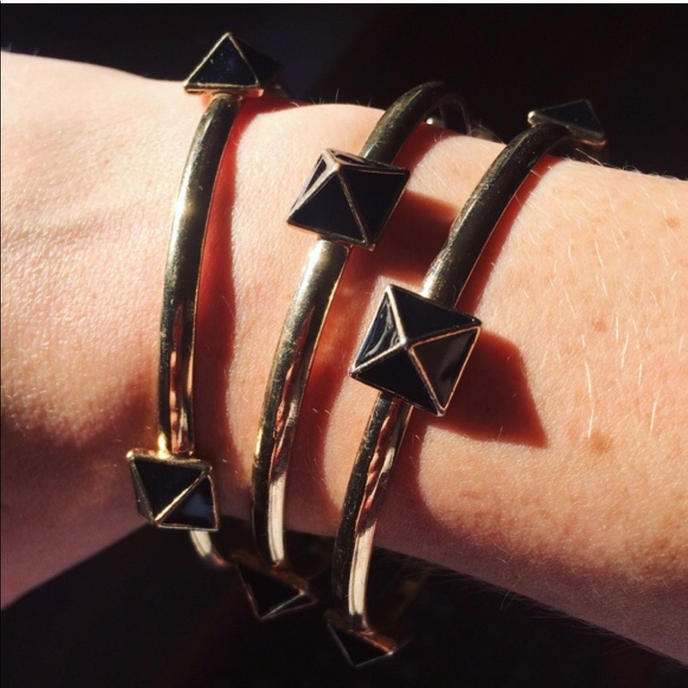 Gold Bangle Set - Picture 2 of 2