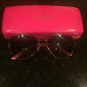 kate spade new york Avaline sunglasses in gold