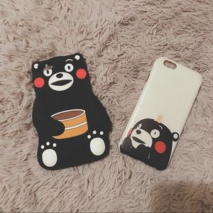 Two iphone6 case with Japanese cartoons bear soft