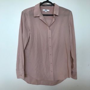 Uniqlo Rayon Long Sleeve Button Down Shirt Uniqlo Rayon Long Sleeve Button Down Shirt