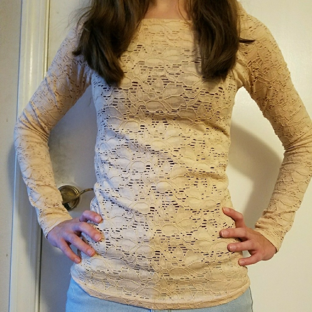 Lace Long Sleeve Top